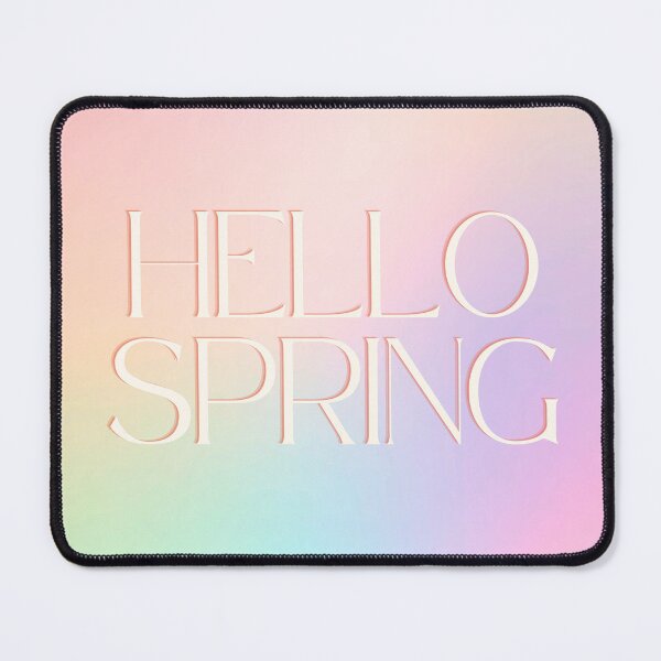 Item preview, Hello Spring – Pastel Gradient Seasonal Typography designed and sold by Saynix.