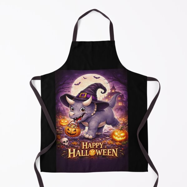 Item preview, Witch Triceratops (Halloween) designed and sold by NubesDesignCH.