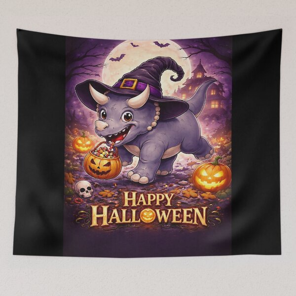Item preview, Witch Triceratops (Halloween) designed and sold by NubesDesignCH.