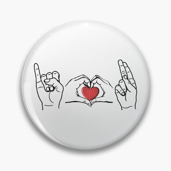 Item preview, ASL I Love U with Heart designed and sold by m2inspiration.