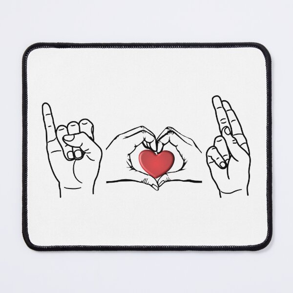 Item preview, ASL I Love U with Heart designed and sold by m2inspiration.