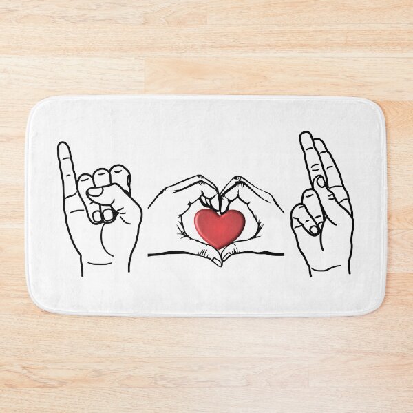 Item preview, ASL I Love U with Heart designed and sold by m2inspiration.