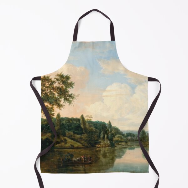 Item preview, Peaceful River Ferry Landscape Painting by Hendrick Vroom designed and sold by TheSoulOfArt.