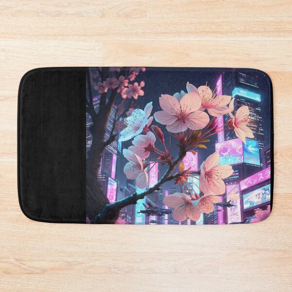 Item preview, Cyberpunk Cherry Blossoms and Jets designed and sold by MASONa03.