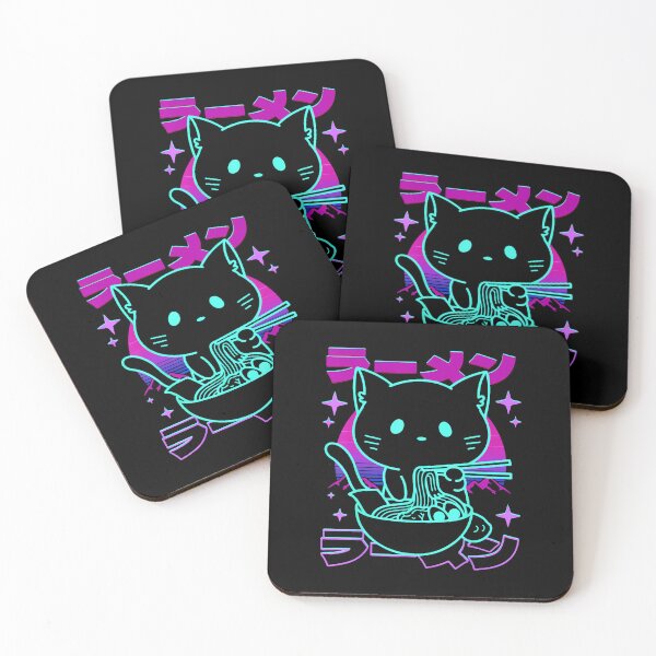Item preview, Ramen Cat Neon Kawaii Japanese Noodle Aesthetic  designed and sold by titanlevi.