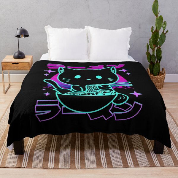 Item preview, Ramen Cat Neon Kawaii Japanese Noodle Aesthetic designed and sold by titanlevi.