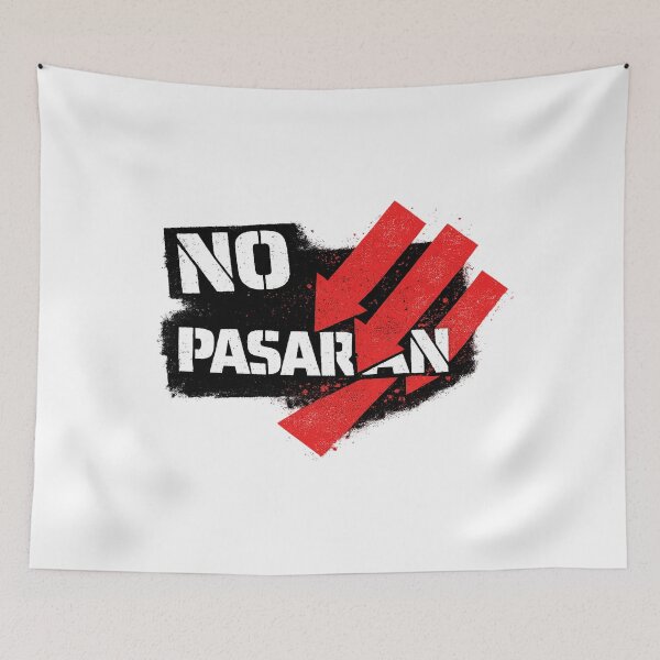 Item preview, No Pasarán | Antifascist Protest Graphic designed and sold by Pulau Kreasi.