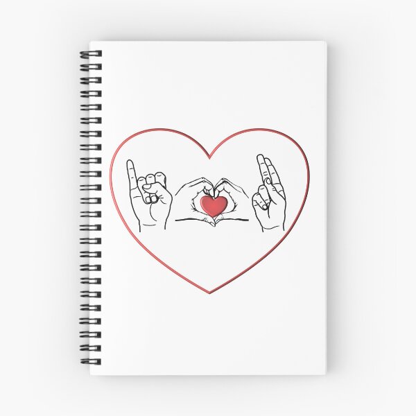 Item preview, ASL I Love U in a Heart designed and sold by m2inspiration.
