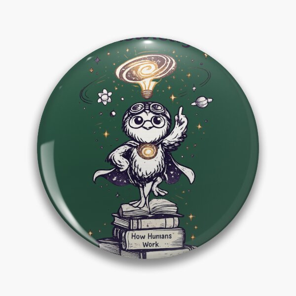 Item preview, Powered by Knowledge | Funny Smart Bird Book Lover  designed and sold by InnerwayStudio.