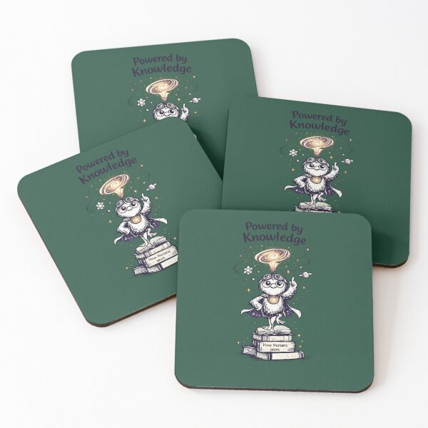 Item preview, Powered by Knowledge | Funny Smart Bird Book Lover  designed and sold by InnerwayStudio.