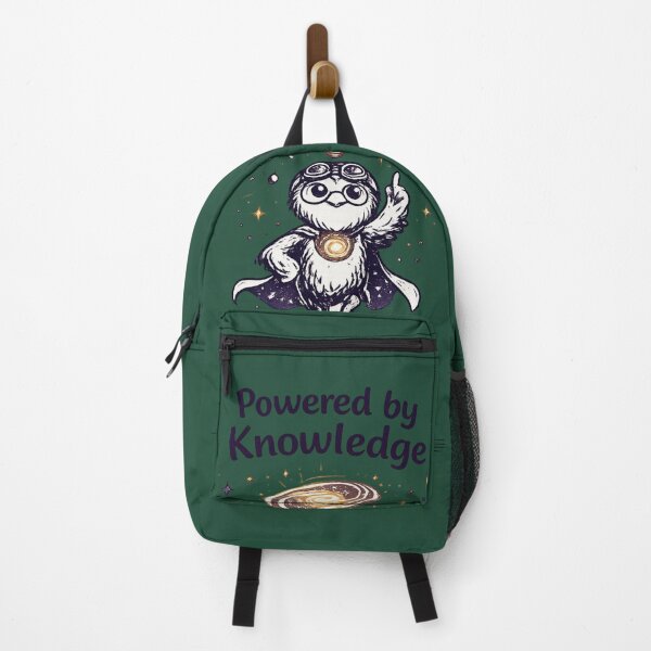 Item preview, Powered by Knowledge | Funny Smart Bird Book Lover  designed and sold by InnerwayStudio.