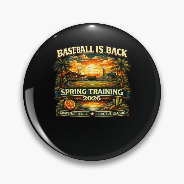 Item preview, Spring Training Baseball Is Back 2026 Retro Stadium Sunset designed and sold by najaks.