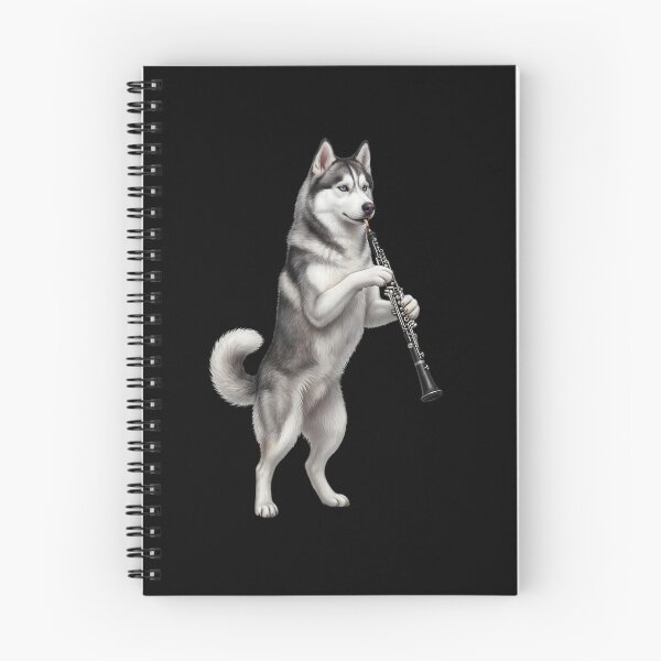 Item preview, Siberian Husky Playing Oboe Player Oboist Dog Lover designed and sold by DoodleTortle.