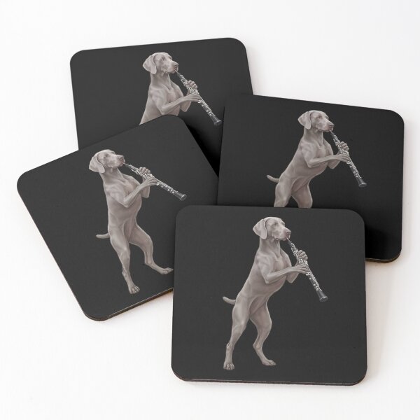 Item preview, Weimaraner Playing Oboe Player Oboist Dog Lover designed and sold by DoodleTortle.
