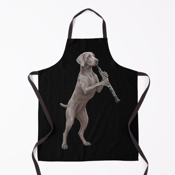 Item preview, Weimaraner Playing Oboe Player Oboist Dog Lover designed and sold by DoodleTortle.