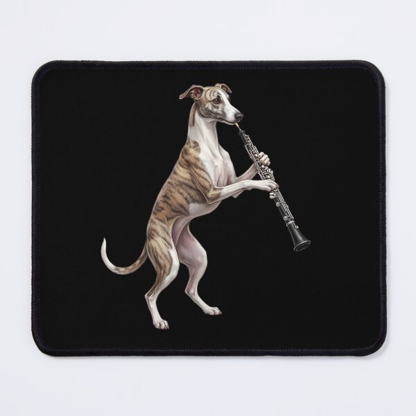 Item preview, Whippet Playing Oboe Player Oboist Dog Lover designed and sold by DoodleTortle.