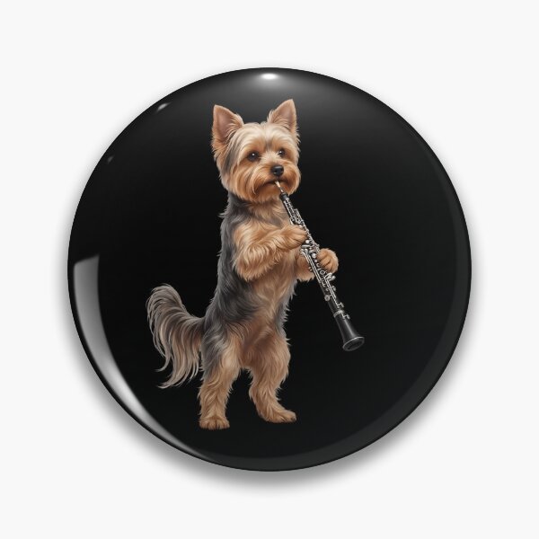 Item preview, Yorkshire Terrier Playing Oboe Player Oboist Dog Lover designed and sold by DoodleTortle.