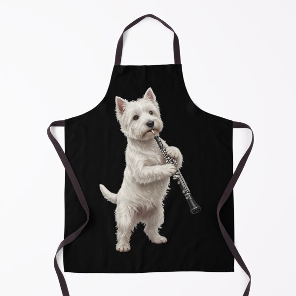 Item preview, West Highland White Terrier Playing Oboe Player Oboist Dog Lover designed and sold by DoodleTortle.