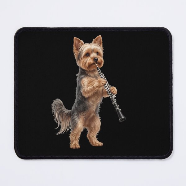 Item preview, Yorkshire Terrier Playing Oboe Player Oboist Dog Lover designed and sold by DoodleTortle.