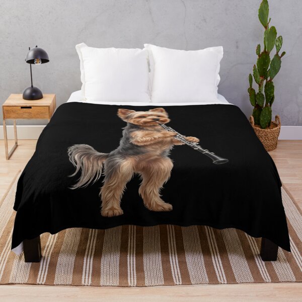 Item preview, Yorkshire Terrier Playing Oboe Player Oboist Dog Lover designed and sold by DoodleTortle.