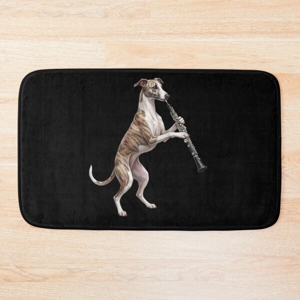 Item preview, Whippet Playing Oboe Player Oboist Dog Lover designed and sold by DoodleTortle.
