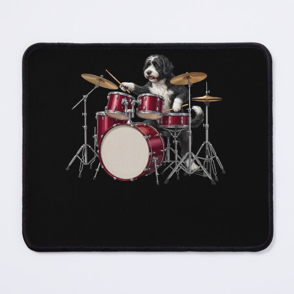 Item preview, Portuguese Water Dog Playing Drum Kit Drummer Dog Lover designed and sold by TerryConnells.