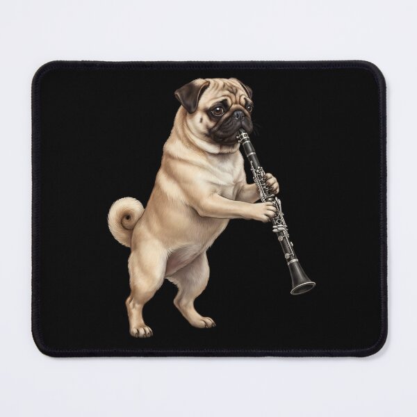 Item preview, Pug Playing Clarinet Player Clarinetist Dog Lover designed and sold by TerryConnells.