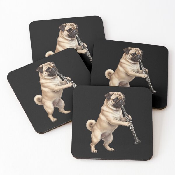 Item preview, Pug Playing Clarinet Player Clarinetist Dog Lover designed and sold by TerryConnells.