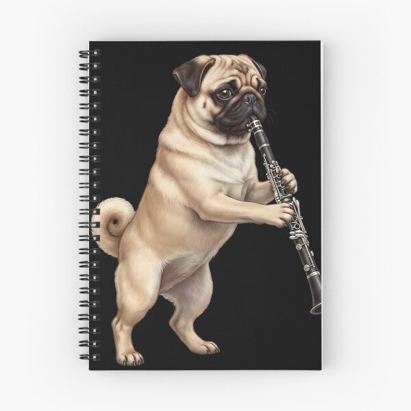 Item preview, Pug Playing Clarinet Player Clarinetist Dog Lover designed and sold by TerryConnells.