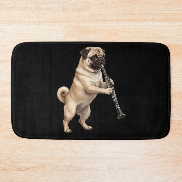 Item preview, Pug Playing Clarinet Player Clarinetist Dog Lover designed and sold by TerryConnells.