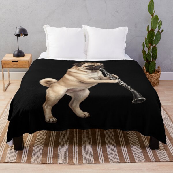 Item preview, Pug Playing Clarinet Player Clarinetist Dog Lover designed and sold by TerryConnells.