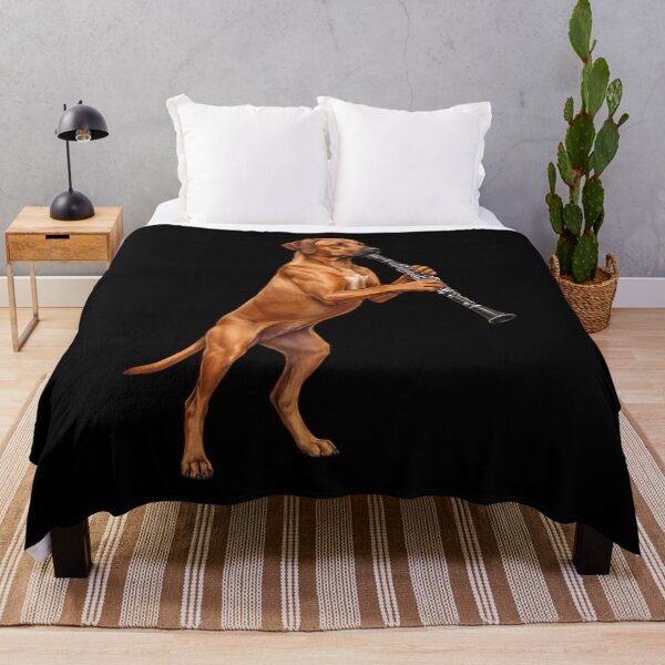 Item preview, Rhodesian Ridgeback Playing Clarinet Player Clarinetist Dog Lover designed and sold by TerryConnells.