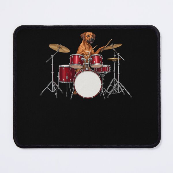Item preview, Rhodesian Ridgeback Playing Drum Kit Drummer Dog Lover designed and sold by TerryConnells.