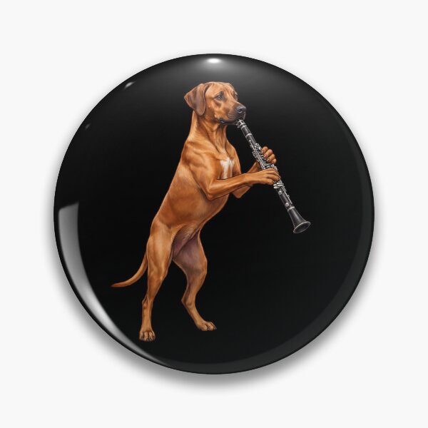 Item preview, Rhodesian Ridgeback Playing Clarinet Player Clarinetist Dog Lover designed and sold by TerryConnells.