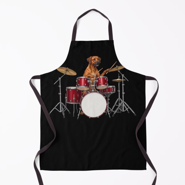 Item preview, Rhodesian Ridgeback Playing Drum Kit Drummer Dog Lover designed and sold by TerryConnells.