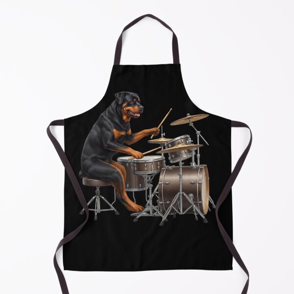 Item preview, Rottweiler Playing Drum Kit Drummer Dog Lover designed and sold by TerryConnells.