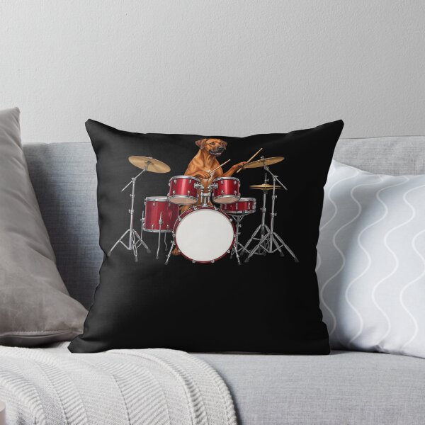 Item preview, Rhodesian Ridgeback Playing Drum Kit Drummer Dog Lover designed and sold by TerryConnells.