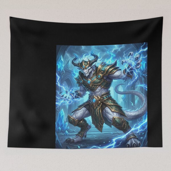 Item preview, Armored Dragon Casting Lightning Magic designed and sold by MASONa03.