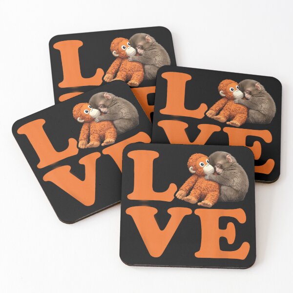 Item preview, Punch Cute Monkey LOVE designed and sold by Melissanet.