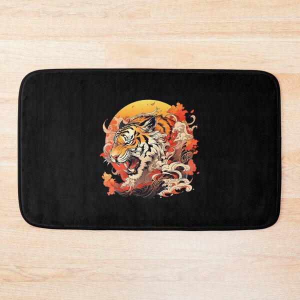 Item preview, Roaring Tiger Japanese Style Vintage Illustration designed and sold by titanlevi.