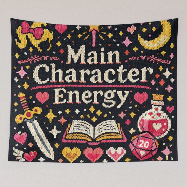Item preview, Main Character Energy Fantasy Adventure Knitting Pattern designed and sold by Mauswohn.