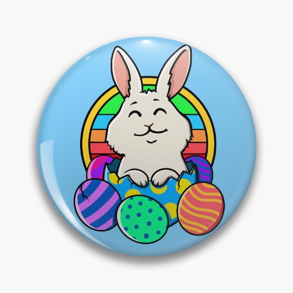 Item preview, Cute White Easter Bunny in Cracked Egg Shell designed and sold by Jesta Graphics.