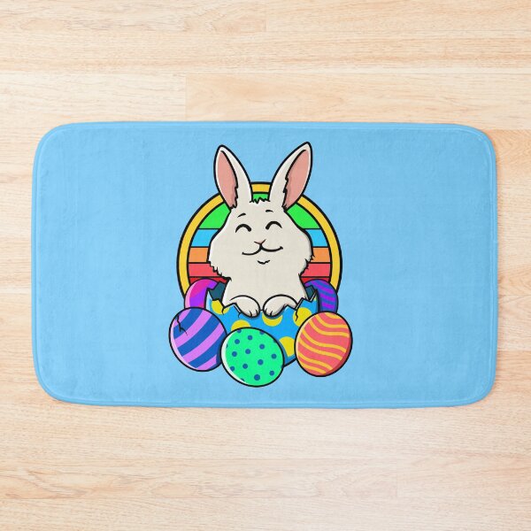 Item preview, Cute White Easter Bunny in Cracked Egg Shell designed and sold by Jesta Graphics.