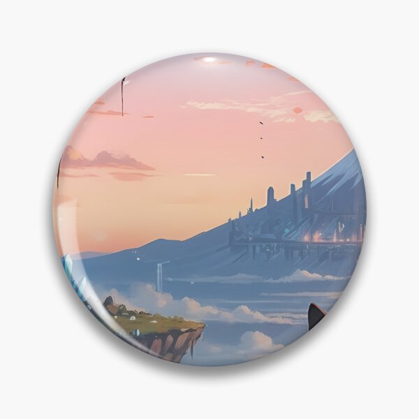 Item preview, Black Cat Overlooking Fantasy Cityscape designed and sold by MASONa03.
