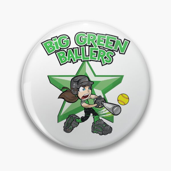 Item preview, Big Green Ballers Green Lady Miner Softball Cole Digger Softball designed and sold by najaks.