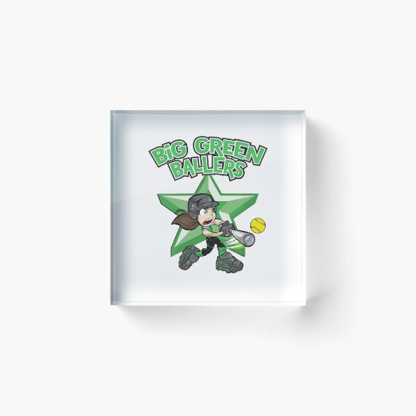 Item preview, Big Green Ballers Green Lady Miner Softball Cole Digger Softball designed and sold by najaks.