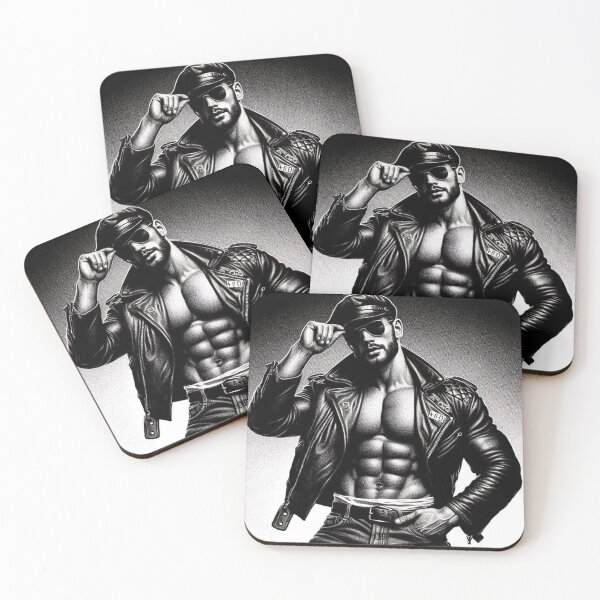 Item preview, Vintage Leather Legends Berlin Bikers Series Leder Power Pride Tom of Finland Tribute Graphic Design designed and sold by ItsAKinkThing.