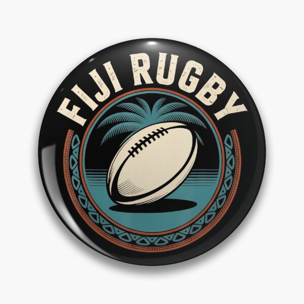 Item preview, Fiji Rugby Ball Island Vintage Sports Illustration designed and sold by GabrieSketcham.