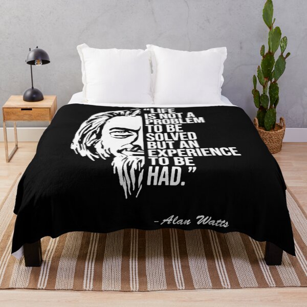 Item preview, Alan Watts Quotes Life Is Not A Problem To Be Solved But An Adventure To Be Lived Yoga Meditation Yoga Lover designed and sold by Esraa-Ayman.