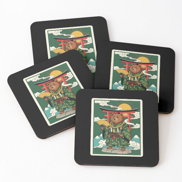 Item preview, Samurai Bear Japanese Style Illustration designed and sold by JordynLadukeg65.